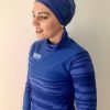 Burkini motifs bleus