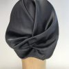 Turban satiné noir