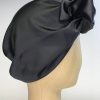 Turban satiné noir