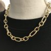 Collier acier grosse maille