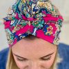 Turban lycra baroque rose fuschia