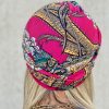 Turban lycra baroque rose fuschia