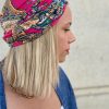 Turban lycra baroque rose fuschia