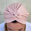 Turban lycra rose perle