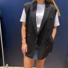 Veste blazer noir sans manches