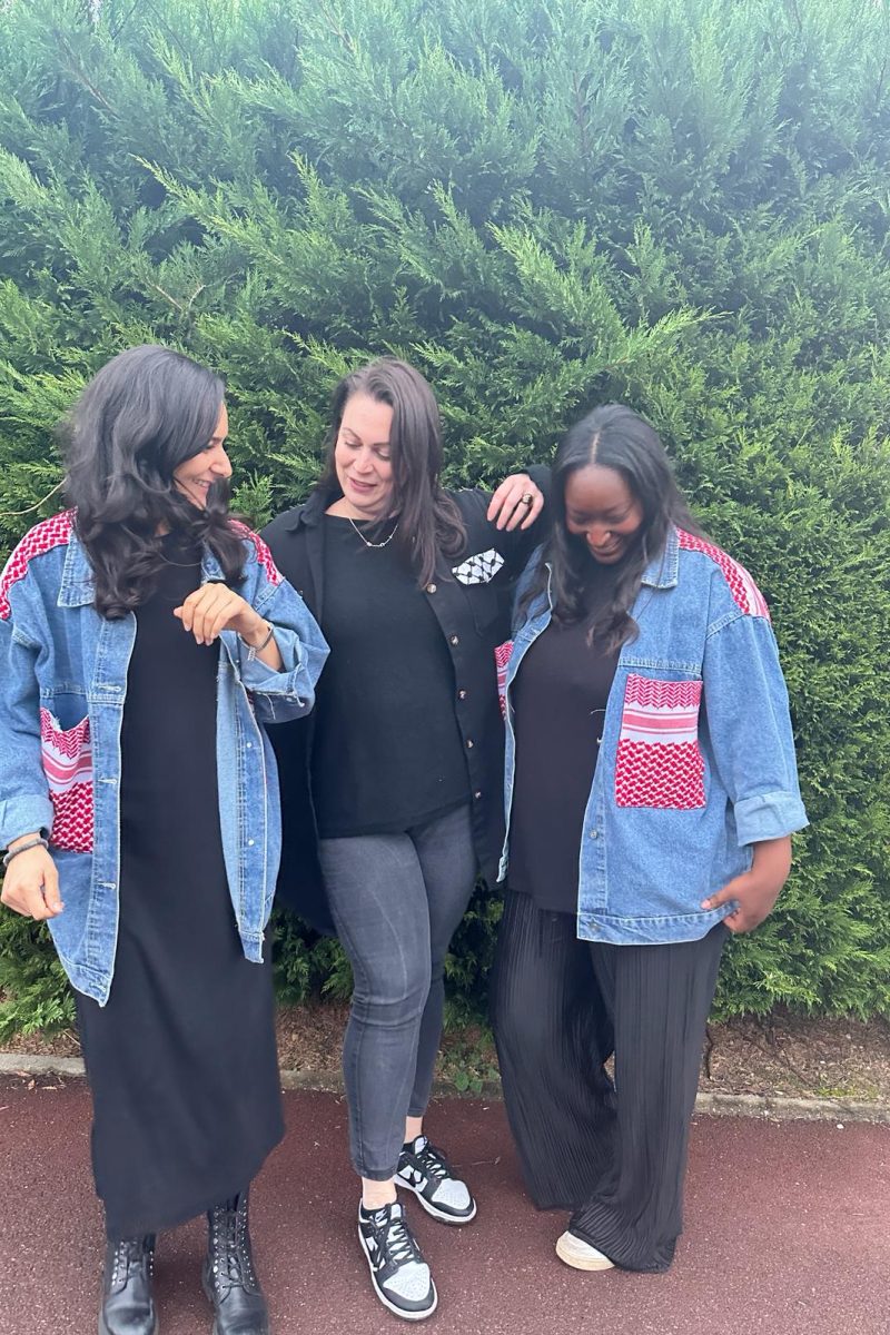 Veste en jean et Keffieh Niyya