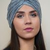 Turban lycra gris chiné Niyya