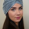 Turban lycra gris chiné Niyya