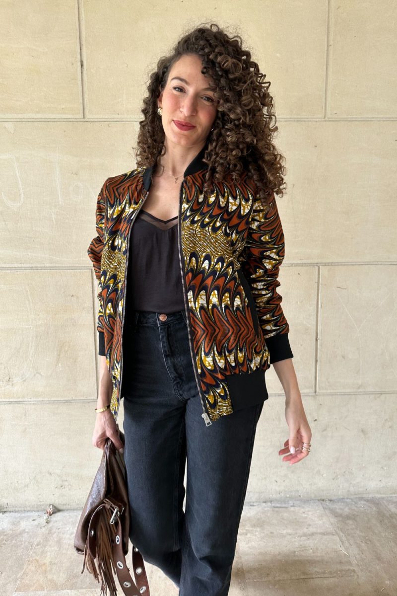 Bomber court wax choco et camel Niyya