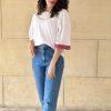 T-shirt oversize blanc et keffieh Niyya
