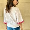 T-shirt oversize blanc et keffieh Niyya