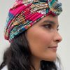 Turban à noeud lycra baroque rose fuschia Niyya