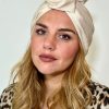 Turban satiné beige nude Niyya