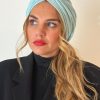 Turban crêpe bleu ciel Niyya