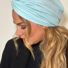 Turban crêpe bleu ciel Niyya