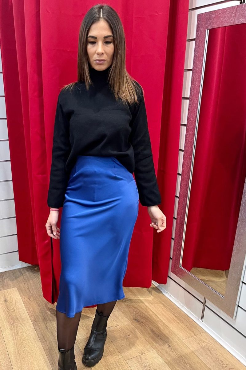 Pull col roulé noir Niyya