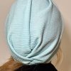 Turban crêpe bleu ciel Niyya