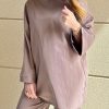 Pantalon jersey taupe Niyya