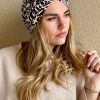 Turban à noeud jersey coton léo rose Niyya
