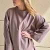 Tunique jersey taupe Niyya