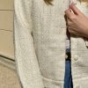 Cardigan tweed blanc crème Niyya