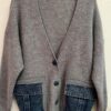 Gilet cardigan oversize et poches jean Niyya