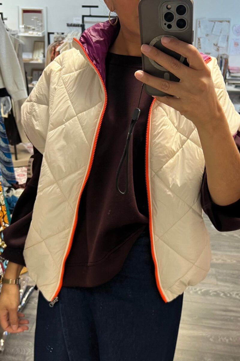 Doudoune sans manches réversible