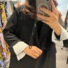 Veste blazer noir oversize Niyya