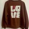 Sweat coton choco Love
