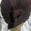 Turban à noeud lycra choco Niyya