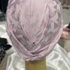 Turban à noeud tissu rose