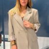 Veste blazer beige taupe oversize