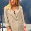 Veste blazer beige taupe oversize