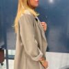 Veste blazer beige taupe oversize