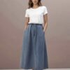 Jupe en jean évasée