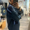 Veste jean foncé et Wax Galaxy bleu