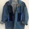 Veste jean foncé et Wax Galaxy bleu