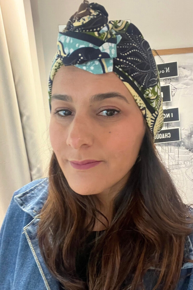 Turban Wax choco et beige