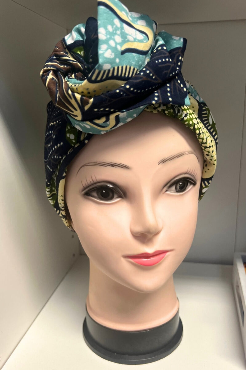 Turban Wax choco et beige