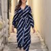 Robe cache-cœur tie and dye