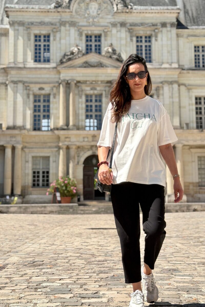T-shirt blanc oversize Matcha