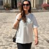 T-shirt blanc oversize Matcha