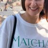 T-shirt blanc oversize Matcha