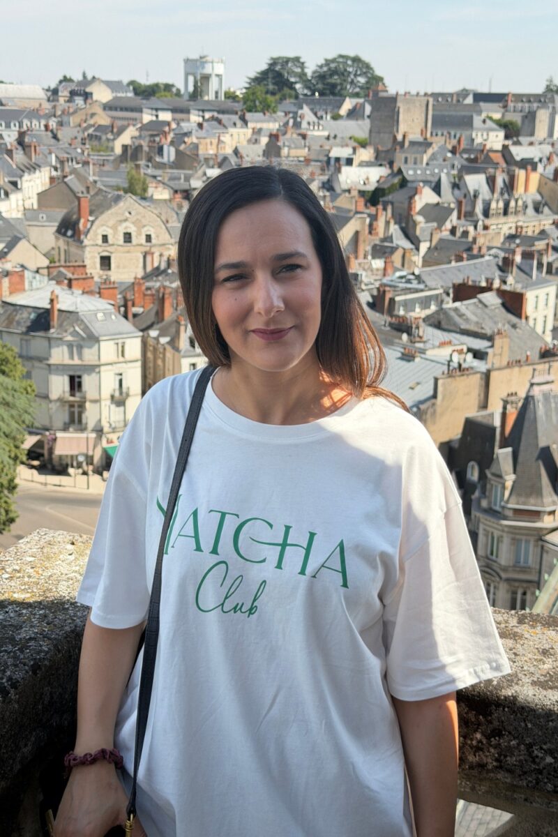 T-shirt blanc oversize Matcha