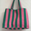 Sac cabas Riviera rose et vert