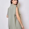 Blazer sans manches oversize vert d'eau