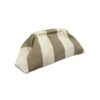 Pochette Riviera rayée taupe et écru