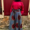 Tunique longue oversize bordeaux