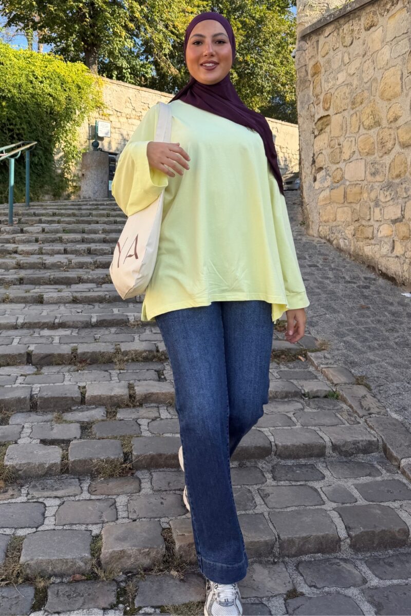 Jean taille haute bleu foncé Niyya