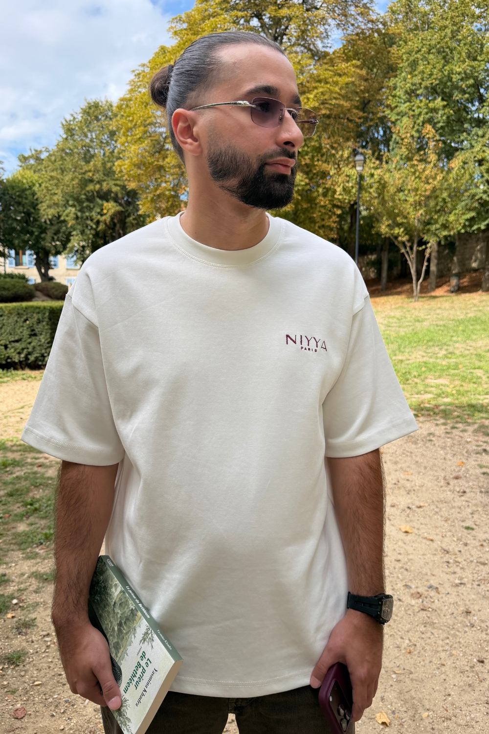 T-shirt oversize mixte brodé Niyya